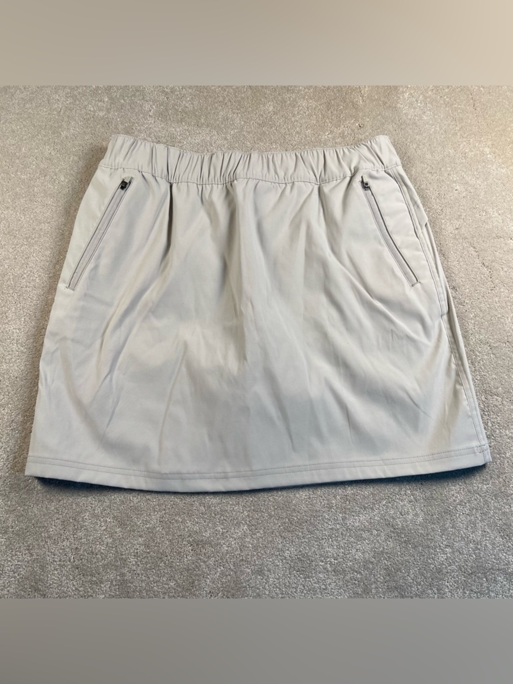 Eddie Bauer Skort Skirt Sporty NWT Beige Rainier Pull On Athletic Summer 12